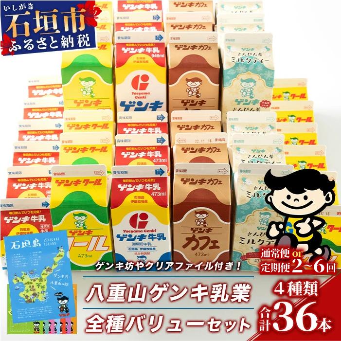 ふるさと納税限定】＜通常便・定期便＞八重山ゲンキ乳業 全種バリュー