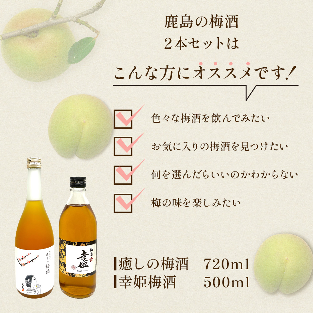 本気梅酒　2本セット　新品未開封 梅酒・セブン・グラスセット［720ml 2本×冷酒グラス2個