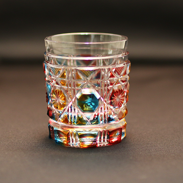 #XG505 薩摩切子・切子タンブラー・ガラス工房弟子丸製・色被せガラス・共箱付 XG505 薩摩切子・切子タンブラー・ガラス工房弟子丸製・色被せガラス