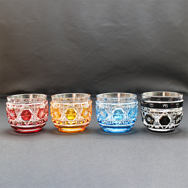 薩摩切子おちょこ（志武士ししまる＆トン助）