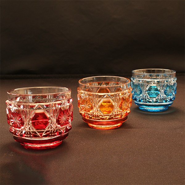 薩摩切子おちょこ（志武士ししまる＆トン助）